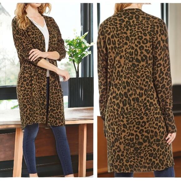 NWT - Sanctuary Lenox Leopard Print Cardigan Size: M - Picture 1 of 3